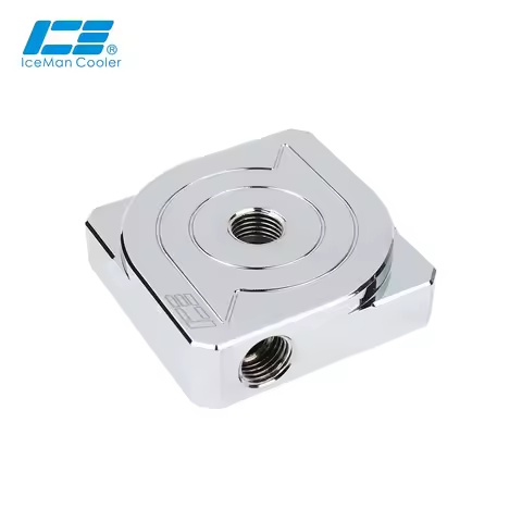 IceManCooler DDC Pump Mod Kit ,DDC Refit Brass Cover Electroplated Water Cooling Up Copper Cover ICE