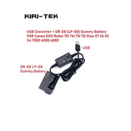 5V USB Convertor + DR-E8 DC Coupler LP-E8 LPE8 Kit  for EOS Rebel T2i T3i T4i T5i 550D 600D 650D 700
