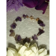 STOCK CLEARANCE ❗❗GELANG TANGAN BATU KRISTAL SEMULAJADI - AMETHYST