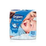 NEWBORN 64PCS Drypers Wee Wee Dry Newborn Diaper Newborn Drypers Bayi Baru Lahir Newborn Diaper Newb