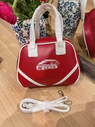 SY Korean Niche EmIs Bowling Bag 2025 Fashionable Casual Versatile Handbag One-shoulder Underarm Bag