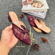 Lace mesh slippers /Wanita patterned mesh slippers ribbon variation 3 cm shoe sandals trendyWanitas
