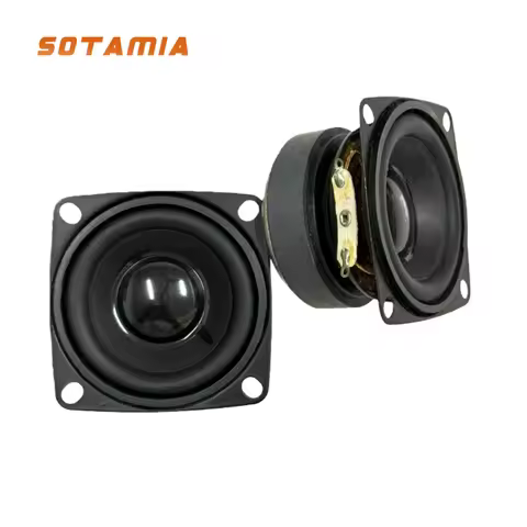 SOTAMIA 2pcs 2 Inch High Power Full Range Speaker 4 Ohm 15W Strong Magnetic Bluetooth Power Amplifie