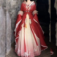 【浪漫一生彩妆dian】 Vera Cuilou Bamboo Hanfu Set - North-South Dynasties Style Embroidered Big Sleeve Under