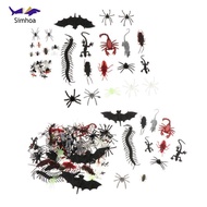 Simhoa 44/150Pcs Assorted Tricks Fake Bugs Figures Game 44pcs