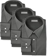 Dress Code 101 SHIRT-Z3SET Men's Shape-Resistant Shirt, Long Sleeve, 3-Piece Set, Various Sizes for 