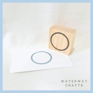 Nautical Rope Frame Wooden Stamp - Ocean Border Porthole Stamps - Scrapbook Journal Planner