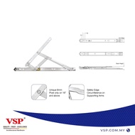300VS - VSP-SUS304-Side Hung 4Bar Stay 19RDG 8" x 2.0mm , 12" x 2.0mm