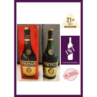 CAMUS GRAND VSOP 1980AN 1000ML FROSTED GLASS DISCONTINUE FRANCE COGNAC
