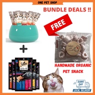 【Hot Deal】Bundle with PEIEN + SHEBA Cat Treat Pet Snack Makanan Snek Kucing HALAL Buy & Get FREE GIF