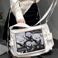 Ita Bag Transparent JK Anime Kawaii Cute Japanese Ita Bag Crossbody Messenger Bag for Pin/Photocard