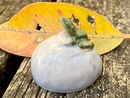 皇家哥本哈根（Royal Copenhagen Frog On Stone（石上青蛙） 型號：507 設計師Erik Nielsen 手繪瓷器