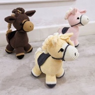 Horse 2.0 amigurumi handmade knitted doll/ Horse zodiac doll/ plushie