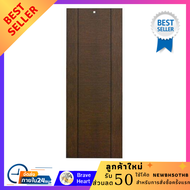 ประตูเดี่ยว ประตูภายในUPVC KING ขอบไม้สังเคราะห์ B03 80X200 ซม. สีDark Brown ประตูลูกฟัก ประตูห้องนอ