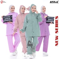 Akula Men's Raincoat 0.25 Pvc MaterialWanita, Anti-Seepage, New Color by Akula