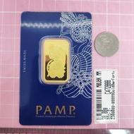 Murni Mewah Emas999.9, Gold Bar Gold Bar Fortuna G20 Gram Pamp 300089 1.6 cm Pd