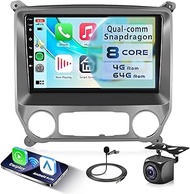 8-Core 4G+64G Qual-comm Snapdragon chip Car Radio for Chevrolet Silverado & GMC Sierra 2014-2018, Ri