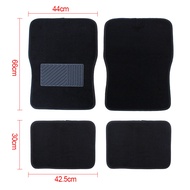 Universal Fit 4Pcs/Set Car Carpet Floor Mat Carpet with NON-Slip Backing Main Driving Single Piece Mat For All Cars Myvi Axia Bezza Wira Saga Persona Civic City Vios X50 X70 Proton Toyota Honda Carpet Kereta 汽车脚垫