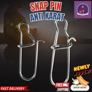 【SNAP SWIVEL】Stainless Steel/ Fishing Swivel /Snap Pin Clip/connector fishing /kekili pancing