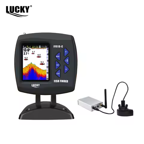 Lucky FF918 Wireless Remote Control Boat Fish Finder 300m/980ft wireless operating range echo sounde