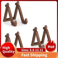 3 Piece Wooden Plate Holder Display Stand, 6 Inch Decorative Picture Frame Photo Stand for Decorativ