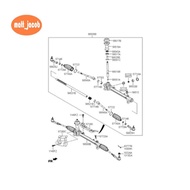 10Pcs Car Powered Steering Bush Rack 56521-F2000 for   2015-2022 Steering Bushing Mout Rack Arm Repl