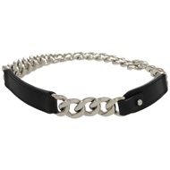 愛馬仕項鍊，盒式鏈，Vau Barenia金屬，黑色，Q字印記，頸鍊，0929 [二手]