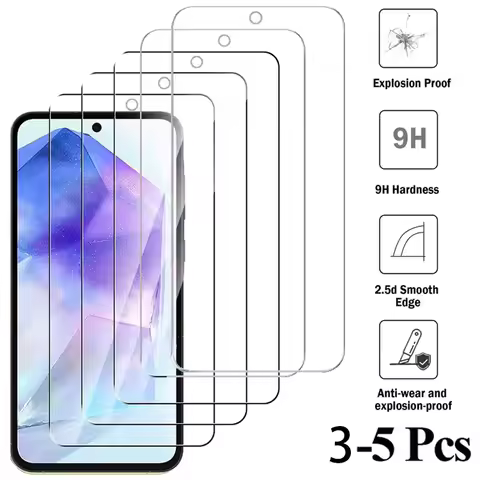 for Samsung A55 A56 S26 Tempered Glass Screen Protector Samsung Galaxy A55 A54 A14 A35 A34 A52 A52S 