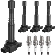 Ignition Coil Pack Spark Plugs fit for L4 2.0 2.4 Honda CRV, Honda Accord, Civic, Element, Acura RSX