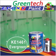 KE1461 EVERGREEN ( 1L ) Epoxy paint ( GREENTECH EPOXY ) Cat Lantai EPOXY FLOOR TILES FLOOR PAINT WATERPROOF COATING