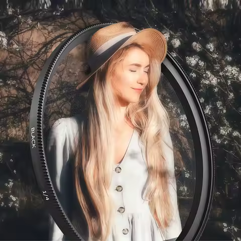 Black Mist Diffusion 1/4 Lens Filter Special Effects Portrait Soft Diffuser Focus 37/39/40.5/43/49/5