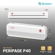 Gprinter PeriPage เครื่องปริ้นพกพา รุ่น A40 ปริ้นกระดาษ A4 เครื่องปริ้นกระดาษความร้อน ไม่ต้องใช้หมึก