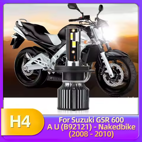 Motorcycle Headlight H4 12V Moto Hi/Lo Beam CSP Led Bulb 7500LM Lamp For Suzuki GSR 600 A U (B92121)