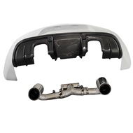 High quality genuine carbon fiber A style rear bumper exhaust for the Porsche 981 Boxster Cayman bod