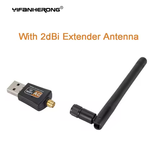 600Mbps 5G/2.4G USB Wifi Adapter Dongle USB Dual Band RTL8811 Wifi Antenna LAN Adapter For Windows F