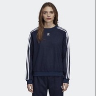 Adidas originals trf crew sweat 愛迪達 深藍薄長袖上衣