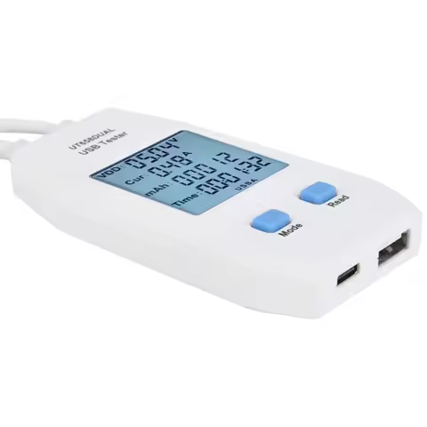 AA88 USB Tester, UNI-T LCD USB Tester Detector Voltmeter Ammeter Digital Power Capacity Tester Meter