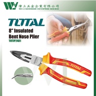 TOTAL 8" Insulated Bent Nose Pliers THTIP2481 / long nose plier / curved nose pliers /insulated plier / playar