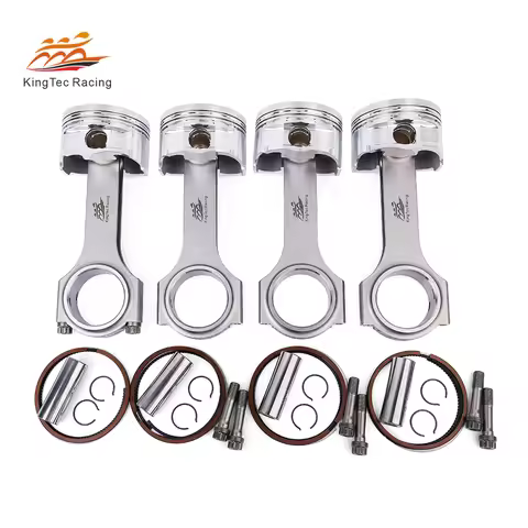 KTC Racing EA113 2.0T Forged 4340 Steel Connecting Rod 4032 Aluminum Piston Kit for VW Audi EA113 2.