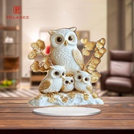 [UsusexaMY] 2D Flat Owl Acrylic Sign Waterproof Desktop Ornament for Bedroom Office Desk