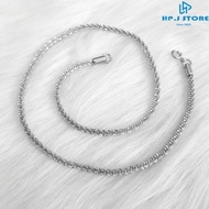 Men's 3.5mm stainless steel round necklace, 45cm long, modern fashion, easy to wear and coordinate w