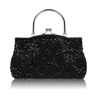 GFS store Dress Evening Bag Cheongsam Retro Bead Embroidery Bag Handheld One-shoulder Diagonal Women