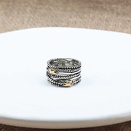 DY Simple Multi-Layer Twist Ring European American Ring DR14