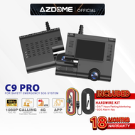 AZDOME C9PRO 1080P Full HD Dual Channel Front &amp; Cabin DashCam Night Vision Car Camera Driving Recorder