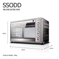 🔥SSODD Oven 100L Electric Oven  SIRIM Stainless Steel Professional Bakery Dual Temperature Ketuhar