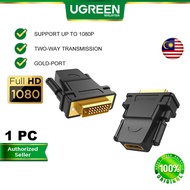 UGREEN DVI to HDMI Adapter DVI-D 24+1 Male to HDMI Female High Speed Adapter Converter Support 1080P