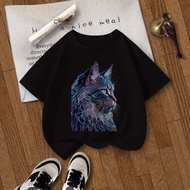 Short Sleeve Big Girl t-Shirt Foreign Trade, Summer Years Old Suitable for 5-14 Cross-Border Printed