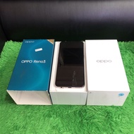 hp second oppo reno 3 8/128gb full set