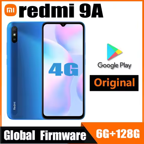 android Xiaomi Redmi 9A 4G celular Global Version Mobile Phone 4GB 64GB 5000mAh 13MP MTK Helio G25 s