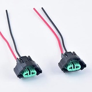 2PCS 2pin Auto Waterproof Connector Female Fog Lamps Connector H11 H8 H9 M6 Plug for Toyota Mazda 14